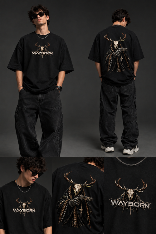 Wayborn Fallen Stag Oversized Tee