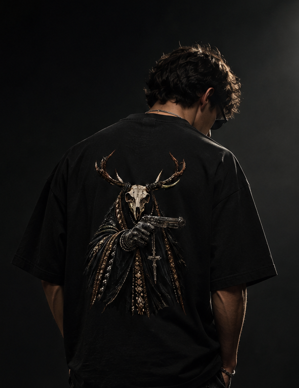 Wayborn Fallen Stag Oversized Tee