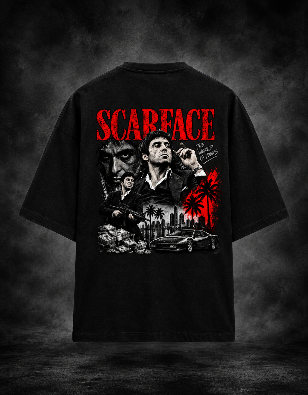 WAYBORN SCARFACE Oversized Tee