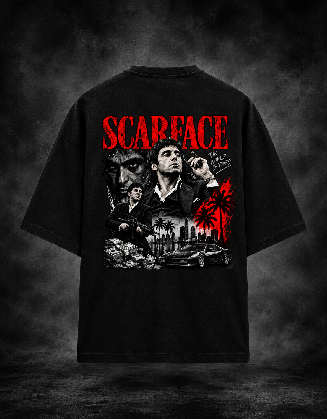 WAYBORN SCARFACE Oversized Tee