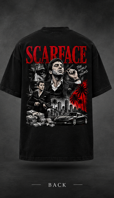 WAYBORN SCARFACE Oversized Tee
